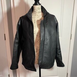 Unik Premium Black Heavy Leather Jacket w/‎ Lining XXXL H